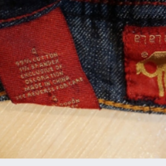 Sasson Dark Denim Stitch Jeans Size 4 - Picture 4 of 7